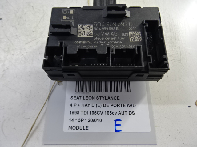 MODULE Seat LEON (3) (5F) 1/13 - 1/17