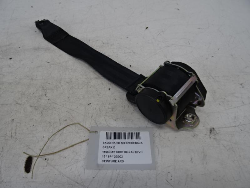 CEINTURE ARRIERE DROITE Skoda RAPID 12/12 - 5/17