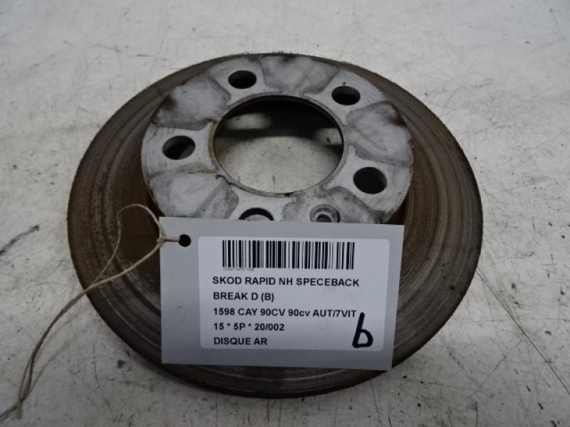 REMSCHIJF ACHTER Skoda RAPID 12/12 - 5/17