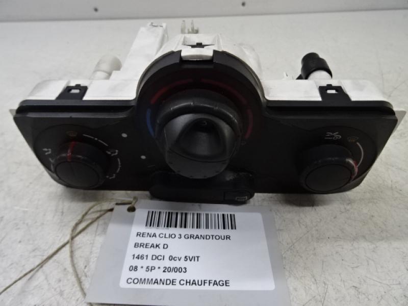 COMMANDE DE CHAUFFAGE Renault CLIO III 10/05 - 05/09