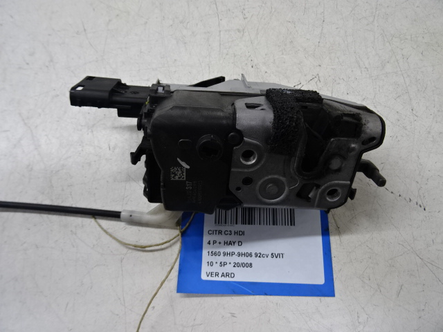 VERGRENDELING ACHTER RECHTS Citroen C3 11/09 - 16