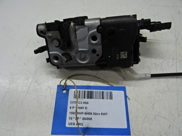 VERGRENDELING ACHTER LINKS Citroen C3 11/09 - 16