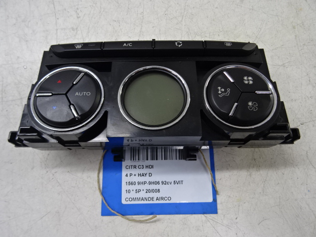 BEDIENINGSPANEEL AIRCO Citroen C3 11/09 - 16