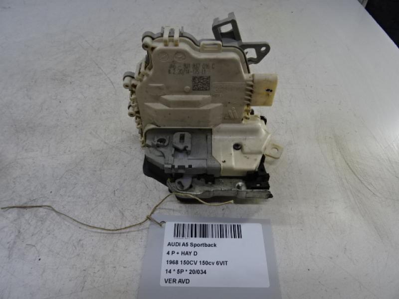 VERROUILLAGE DE PORTE AVANT DROITE Audi A5 (2) 8/11 - 16