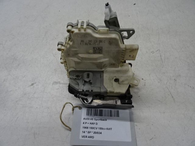 VERROUILLAGE DE PORTE ARRIERE DROITE Audi A5 (2) 8/11 - 16