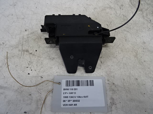 CENTRALE VERGRENDELING ACHTERKLEP Bmw 1 E81/87 4/07 - 12