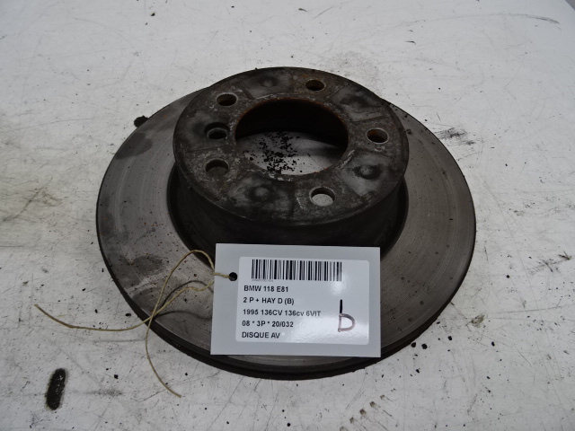 REMSCHIJF VOOR Bmw 1 E81/87 4/07 - 12