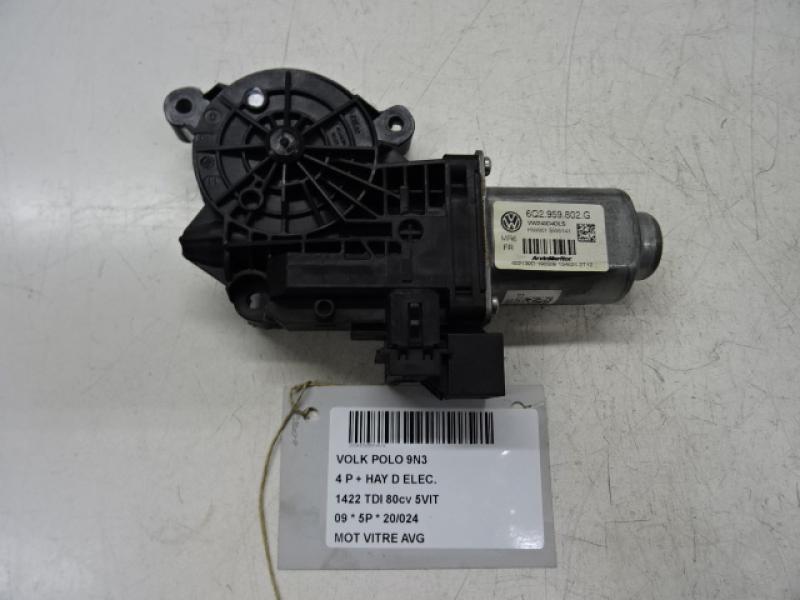 MOTEUR DE VITRE DE PORTE AVANT GAUCHE Vw POLO (9N3) 5/05 - 5/09
