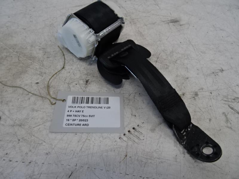CEINTURE ARRIERE DROITE Vw POLO (6R) FaceLift 5/14 - 17