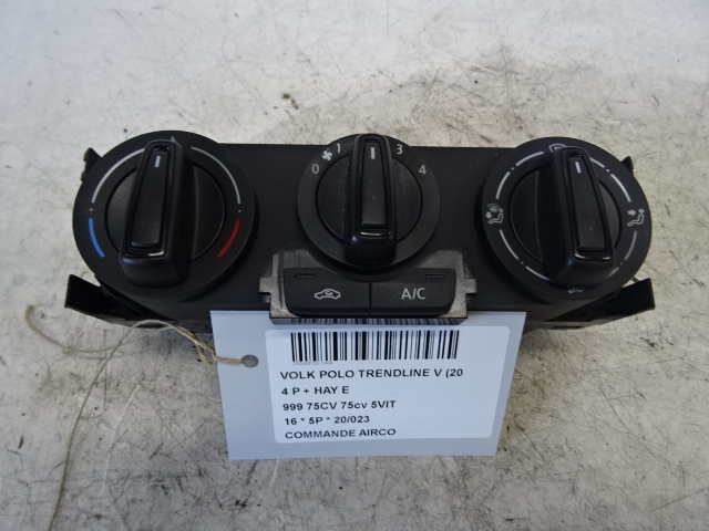 BEDIENINGSPANEEL AIRCO Vw POLO (6R) FaceLift 5/14 - 17