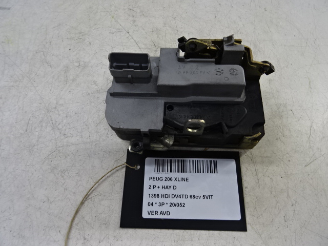 VERGRENDELING VOOR RECHTS Peugeot 206 - 2/09