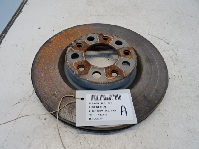 DISQUE ARRIERE Alfa Romeo GIULIA 5/16+