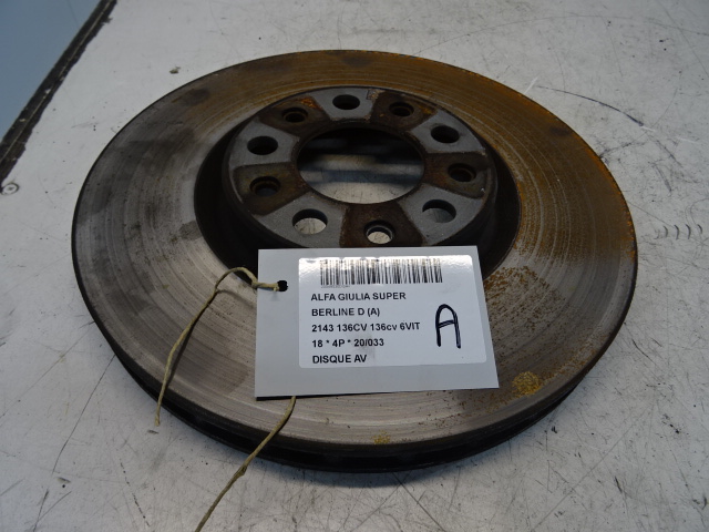 DISQUE AVANT Alfa Romeo GIULIA 5/16+
