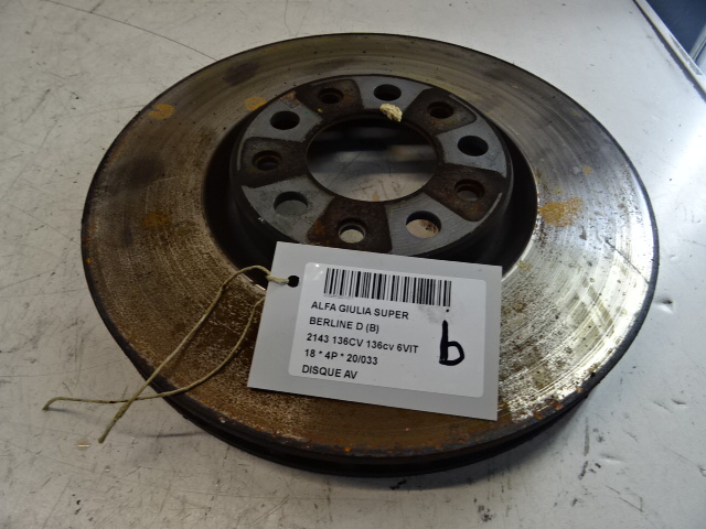 DISQUE AVANT Alfa Romeo GIULIA 5/16+