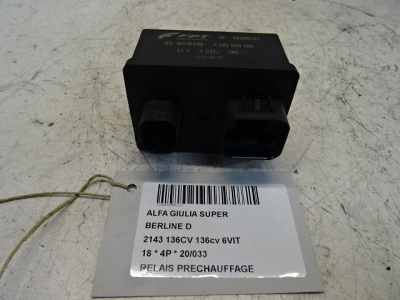 VOORGLOEI RELAIS Alfa Romeo GIULIA 5/16+