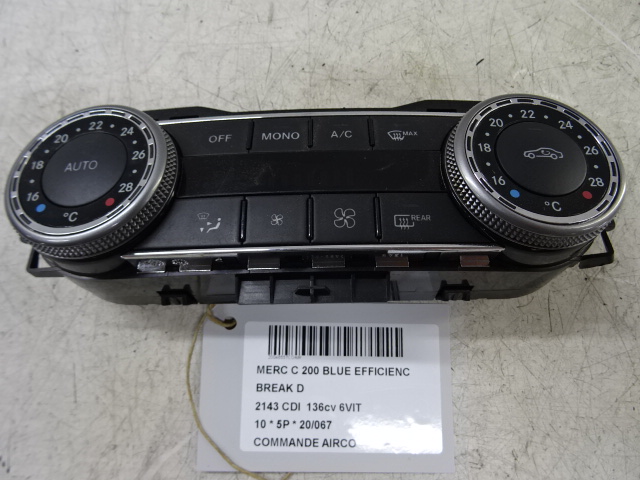 BEDIENINGSPANEEL AIRCO Mercedes-Benz C W204 07-10