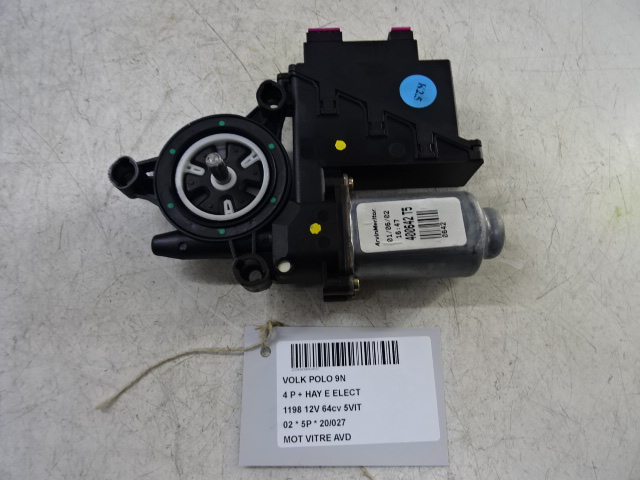 MOTOR RUITMECHANISME VOOR RECHTS Vw POLO (9N) 2/02 - 4/05