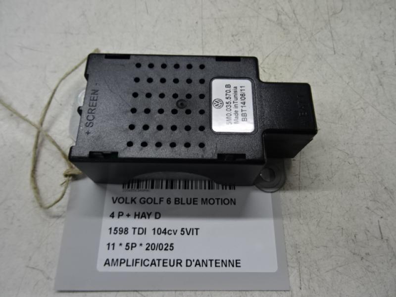 AMPLIFICATEUR D'ANTENNE Vw GOLF VI 11/08 - 13