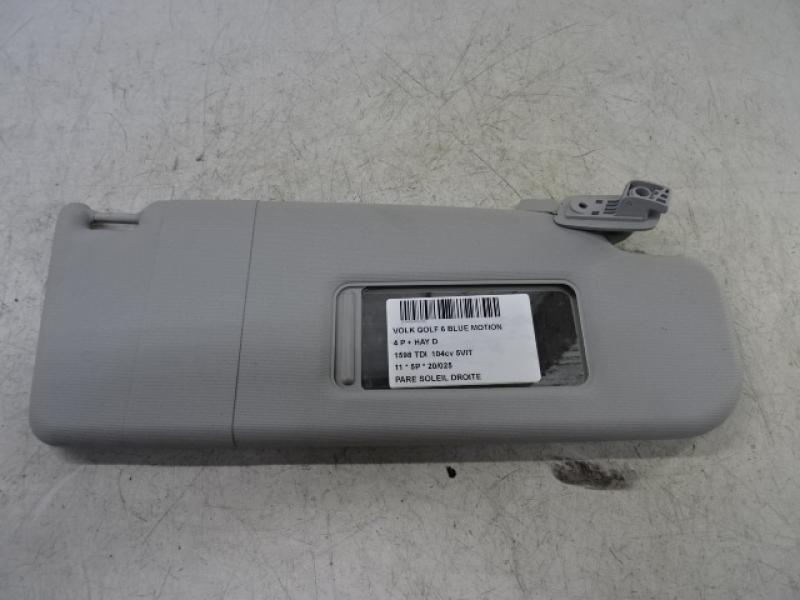 SUN VISOR RIGHT Vw GOLF VI 11/08 - 13