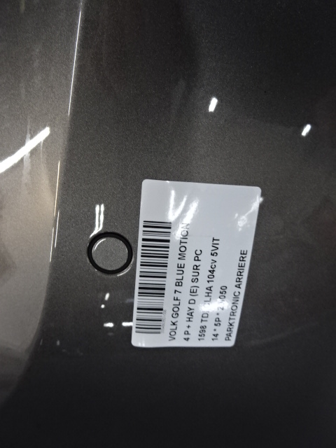 PARKEERSENSOREN ACHTER Vw GOLF VII 11/12 - 17