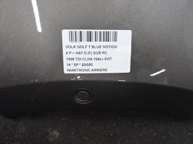 PARKEERSENSOREN ACHTER Vw GOLF VII 11/12 - 17