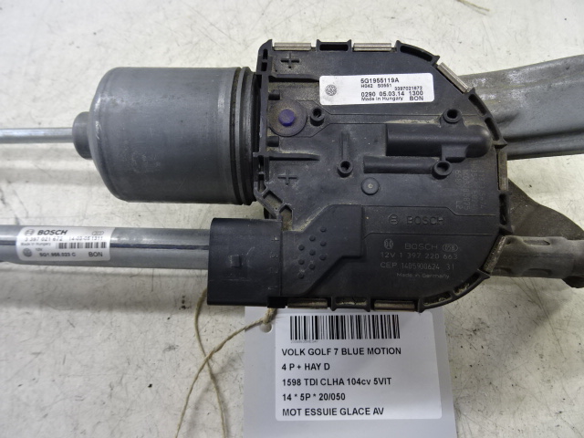 MOTOR RUITENWISSERS VOOR Vw GOLF VII 11/12 - 17