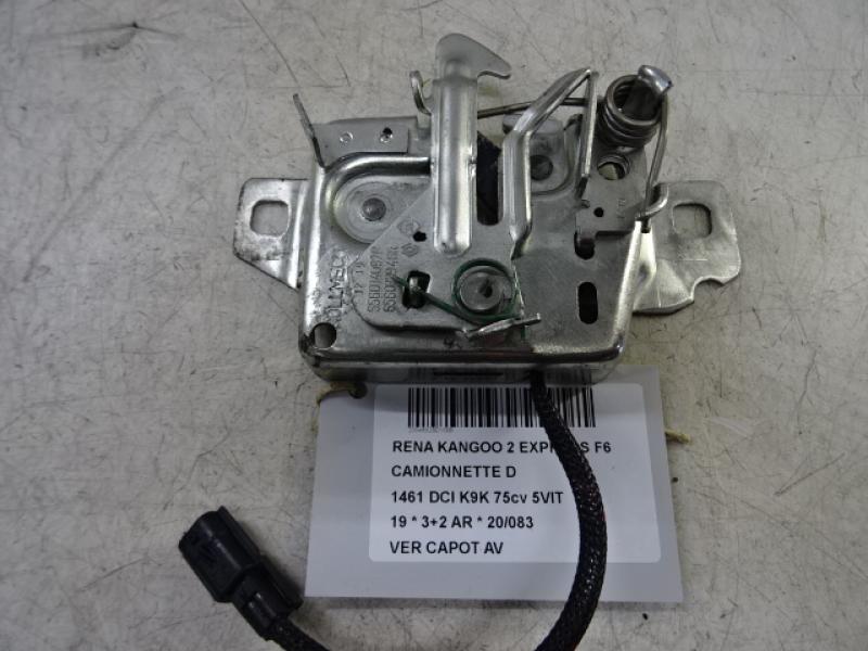 VERGRENDELING MOTORKAP Renault KANGOO 6/13- 7/21