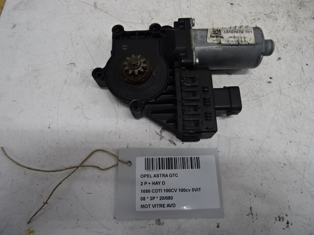 MOTEUR DE VITRE DE PORTE AVANT DROITE Opel ASTRA H 3/05 - 10 3P/D