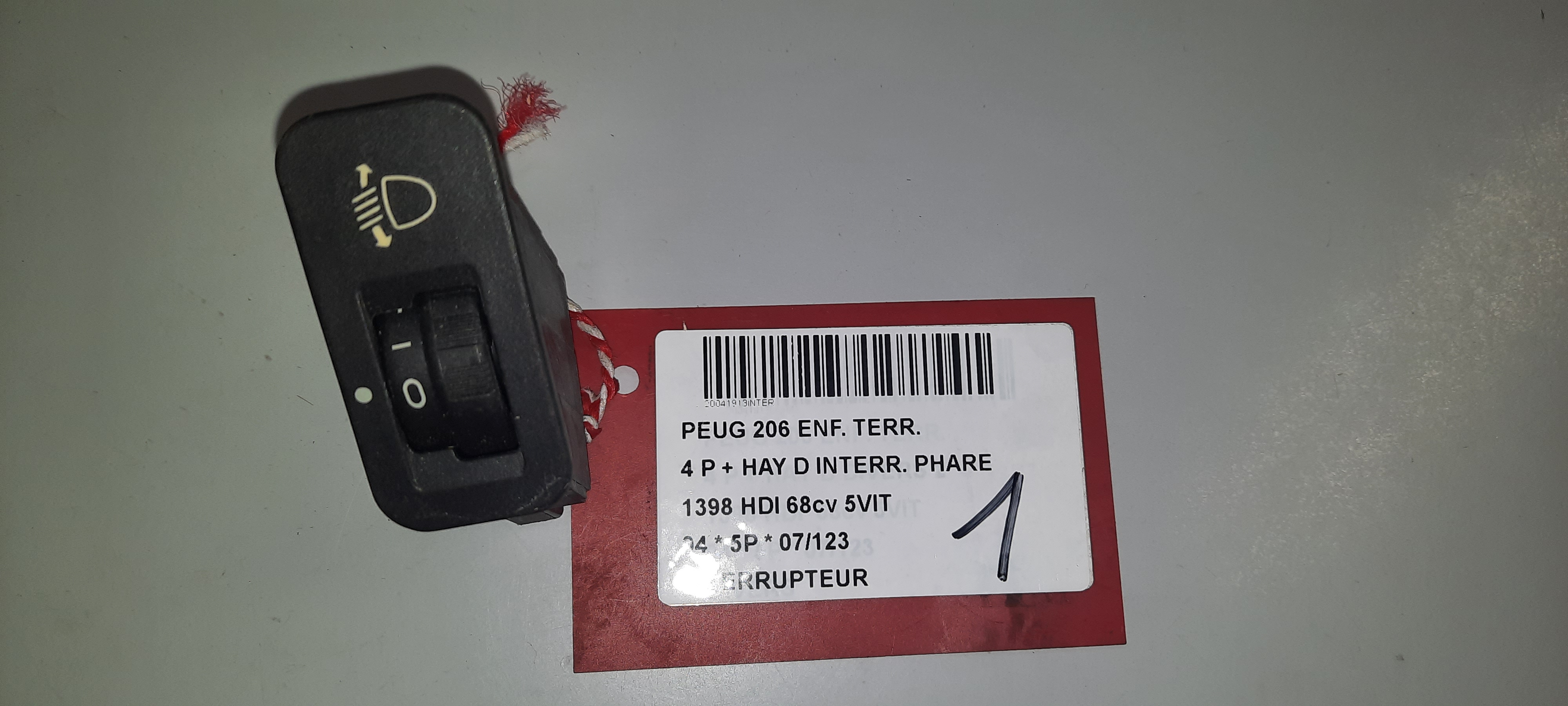 SCHAKELAAR Peugeot 206 - 2/09