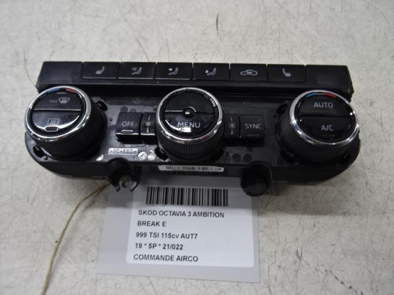 BEDIENINGSPANEEL AIRCO Skoda OCTAVIA (5E) FaceLift 3/17 - 20
