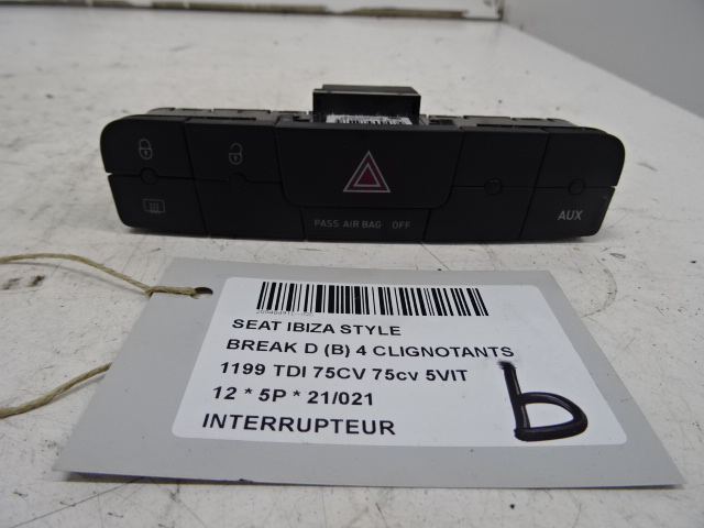 SCHAKELAAR Seat IBIZA MK4 (6J) 4/12 - 7/2015