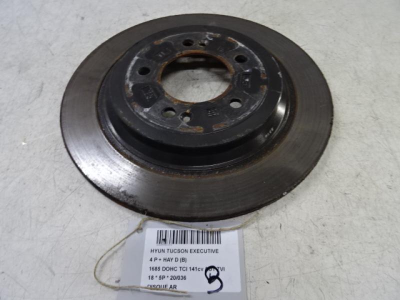 REAR BRAKE DISC Hyundai TUCSON (2) 09/15 - 09/18