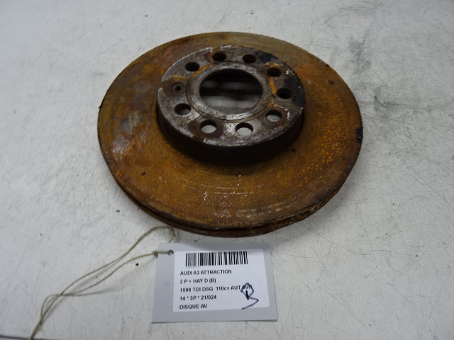 REMSCHIJF VOOR Audi A3 3,5D 9/12 - 16