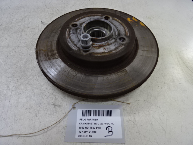 DISQUE ARRIERE Peugeot PARTNER 08 - 18