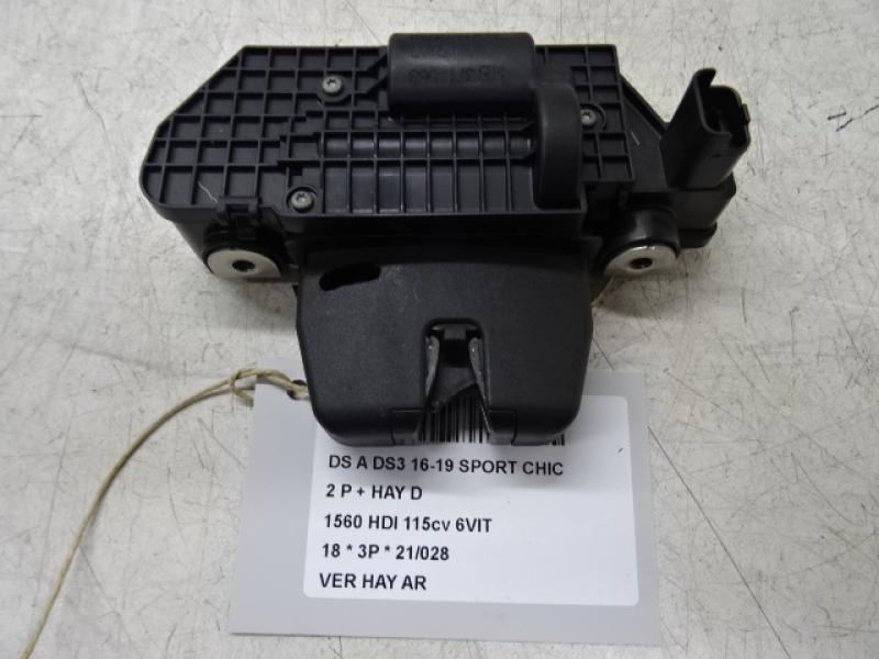 VERROUILLAGE DE HAYON ARRIERE Ds DS3 16 - 19