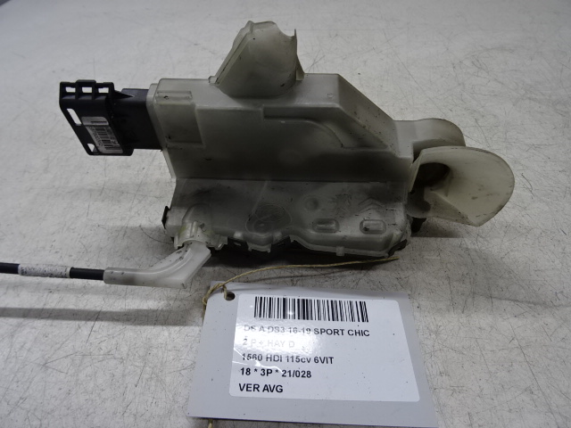 VERROUILLAGE DE PORTE AVANT GAUCHE Ds DS3 16 - 19