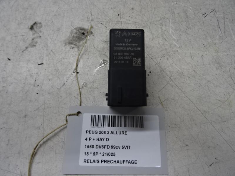 VORGLÜHRELAIS Peugeot 208 8/15 - 20