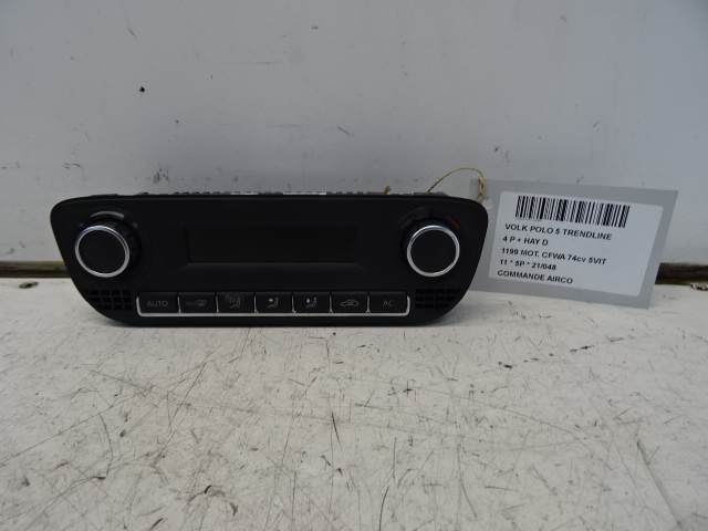 BEDIENINGSPANEEL AIRCO Vw POLO (6R) 6/09 - 4/14