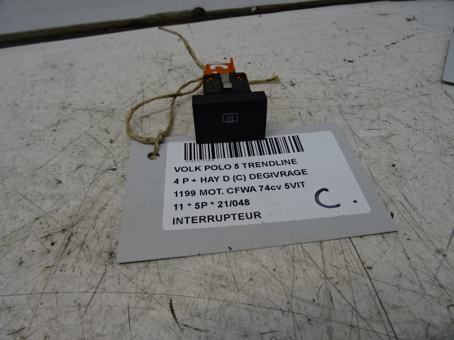 INTERRUPTEUR Vw POLO (6R) 6/09 - 4/14