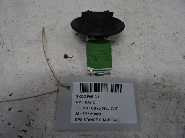 RESISTANCE DE CHAUFFAGE Skoda FABIA (NJ) MK3 Face Lift 9/18+ - 9/21