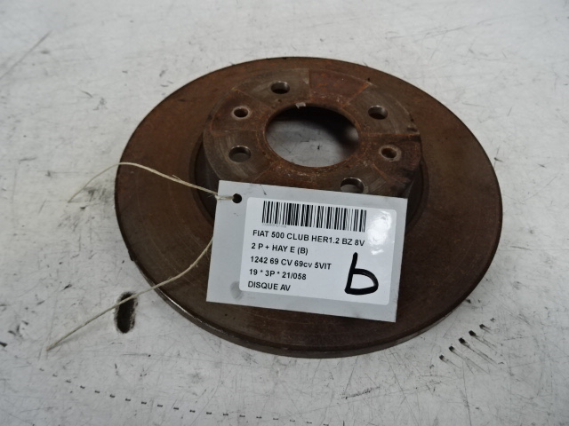 DISQUE AVANT Fiat 500 7/15+