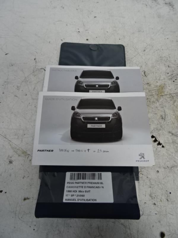 MANUEL D'UTILISATION Peugeot PARTNER 08 - 18