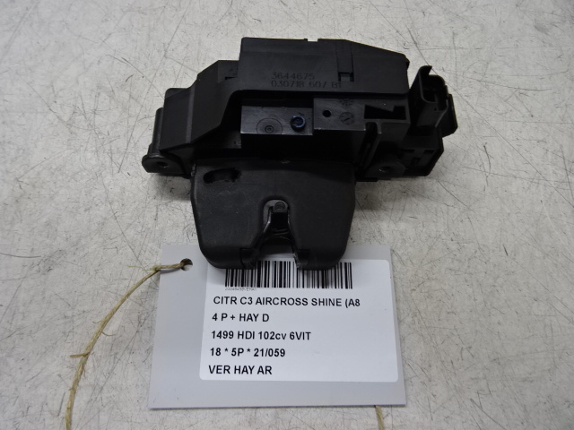 CENTRALE VERGRENDELING ACHTERKLEP Citroen C3 AIRCROSS 07/17+