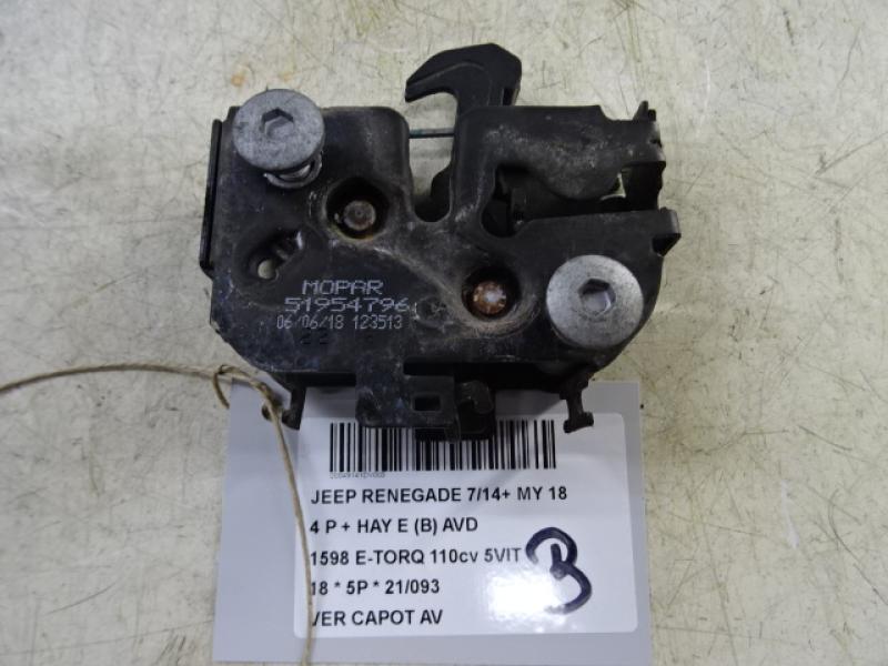 VERGRENDELING MOTORKAP Jeep RENEGADE (1) 7/14 - 9/2018