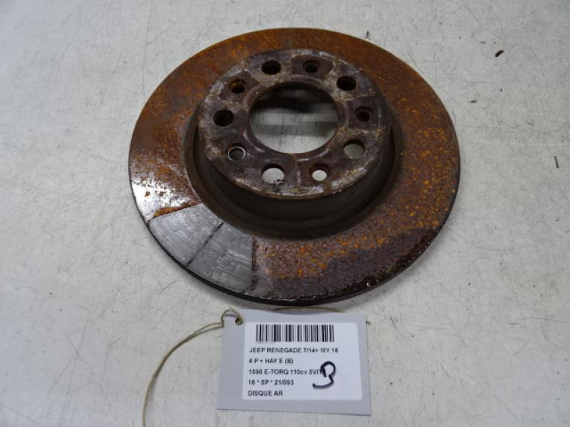 REAR BRAKE DISC Jeep RENEGADE (1) 7/14 - 9/2018