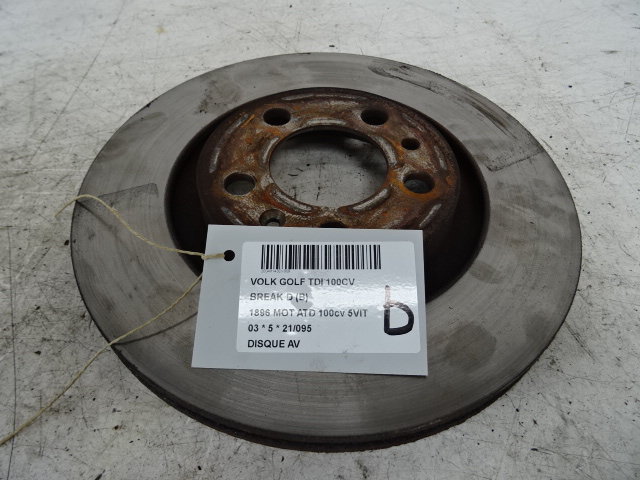 REMSCHIJF VOOR Vw GOLF IV 11/97 - 03