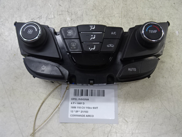 BEDIENINGSPANEEL AIRCO Opel INSIGNIA 11/13 - 17