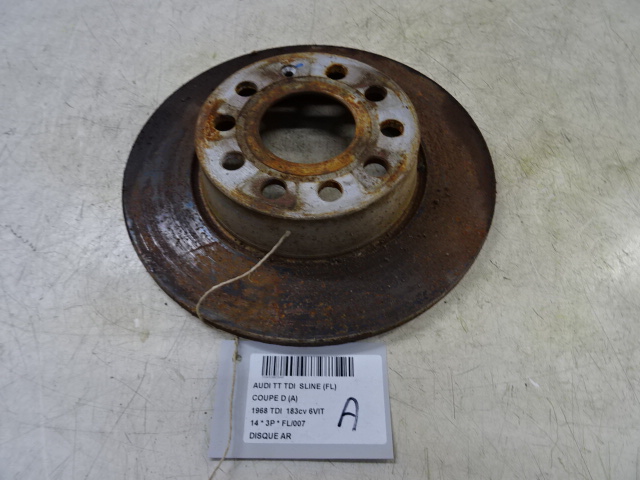 REMSCHIJF ACHTER Audi TT 07/14+