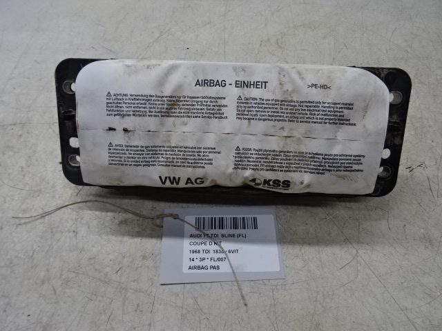 AIRBAG PASSAGIER Audi TT 07/14+