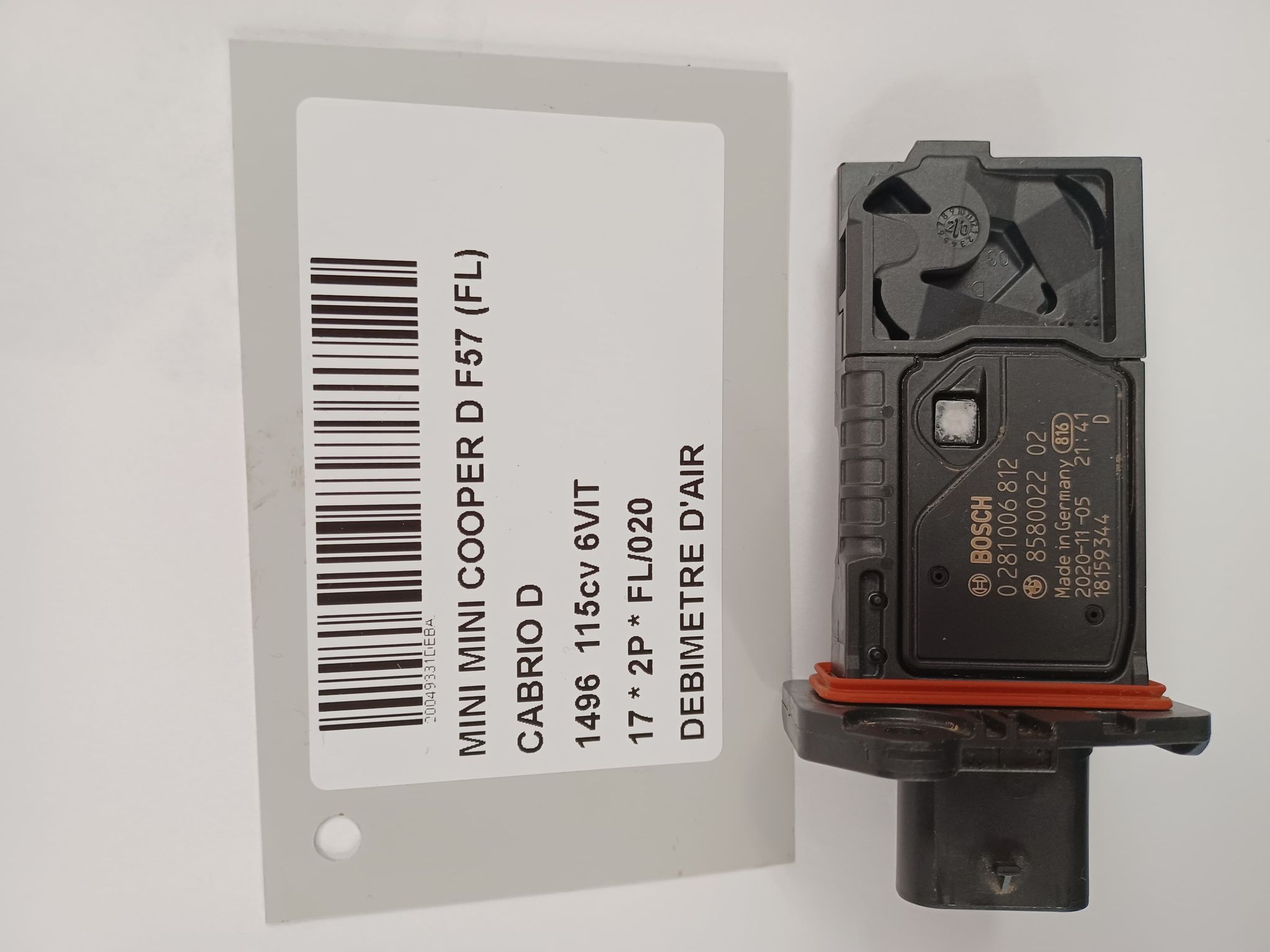 LUCHTHOEVEELHEIDSMETER Mini F57 Cabrio : 11/15 &gt;
